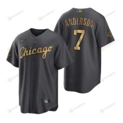 Chicago White Sox Tim Anderson Charcoal 2022-23 All-Star Game Jersey