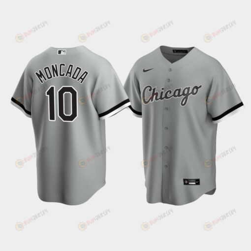 Chicago White Sox Yoan Moncada 10 Men's Gray Alternate Jersey Jersey