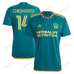 Chicharito 14 LA Galaxy 2023 LA Kit Men Jersey - Green