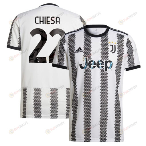 Chiesa 22 Juventus Men 2022/23 Home Jersey - White