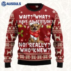 Chihuahua Attitude Ugly Sweaters For Men Women Unisex