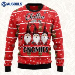 Chillin With My Gnomies Ugly Sweaters For Men Women Unisex