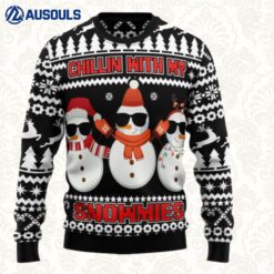 Chillin With My Snowmies Ugly Sweaters For Men Women Unisex