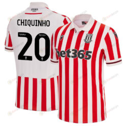 Chiquinho 20 Stoke City FC 2023/24 Home Men Jersey - White Red