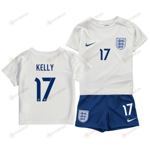 Chloe Kelly 17 England Women's National Team 2023-24 World Cup Home Jersey