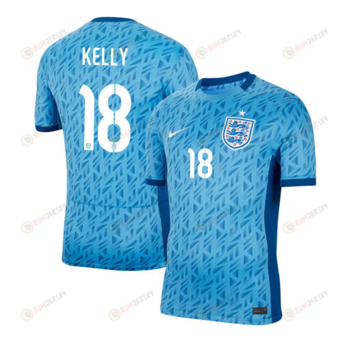 Chloe Kelly 18 England 1 Star Women's National Team 2023-24 World Cup Away Men Jersey