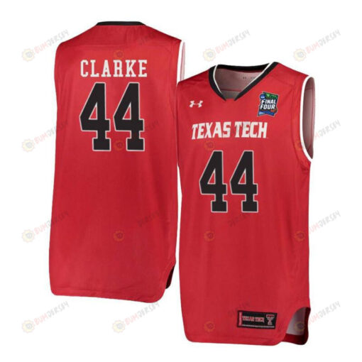Chris Clarke 44 Texas Tech Red Raiders Basketball Men Jersey - Red