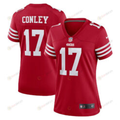 Chris Conley San Francisco 49ers Women's Player Game Jersey - Scarlet