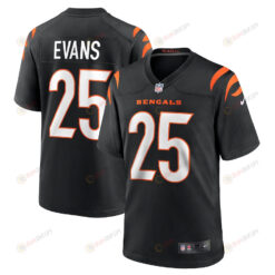 Chris Evans 25 Cincinnati Bengals Men's Jersey - Black