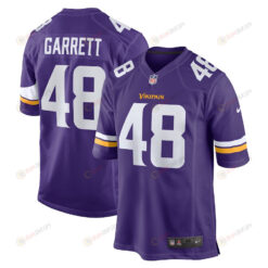 Chris Garrett 48 Minnesota Vikings Home Game Player Jersey - Purple