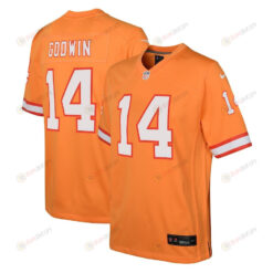 Chris Godwin 14 Tampa Bay Buccaneers Throwback Game Youth Jersey - Orange