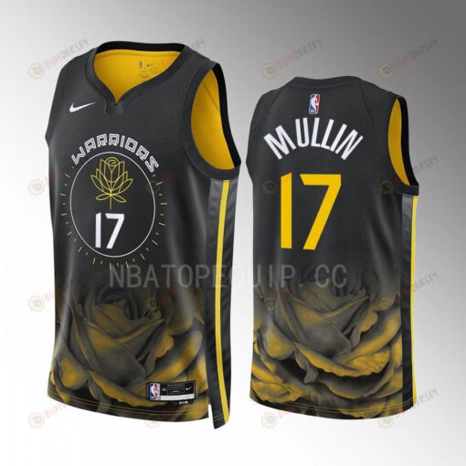 Chris Mullin 17 Golden State Warriors Black City Edition 2022-23 Jersey Swingman