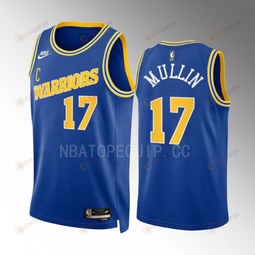 Chris Mullin 17 Golden State Warriors Blue Men Jersey 2022-23 Classic Edition Swingman