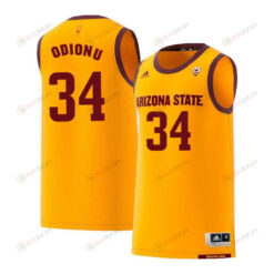 Chris Odionu 34 Arizona State Sun Devils Retro Basketball Men Jersey - Yellow