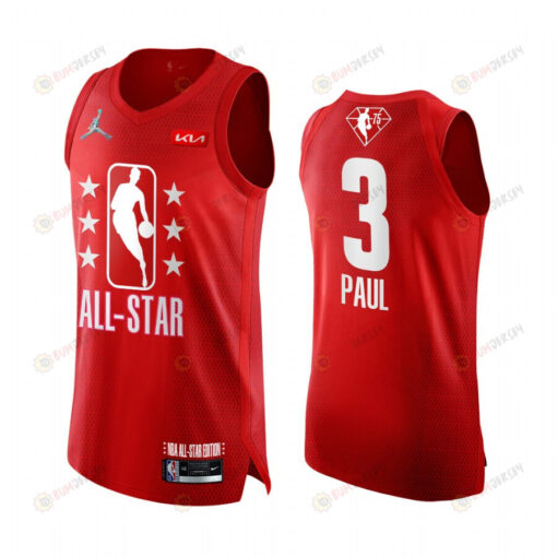 Chris Paul 3 2022 All-Star Suns Jersey Grey Red 75th Uniform