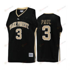 Chris Paul 3 Wake Forest Demon Deacons Black Jersey College Basketball Retro