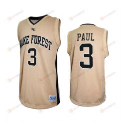 Chris Paul 3 Wake Forest Demon Deacons Gold Jersey Retro Basketball