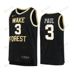 Chris Paul 3 Wake Forest Demon Deacons Uniform Jersey College Basketball Black