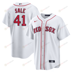 Chris Sale 41 Boston Red Sox Home Men Jersey - White