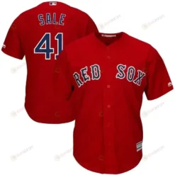 Chris Sale Boston Red Sox Alternate Cool Base Jersey - Red