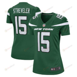 Chris Streveler New York Jets Women's Game Player Jersey - Gotham Green