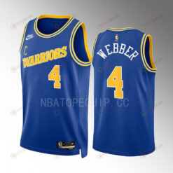 Chris Webber 4 Golden State Warriors Blue Men Jersey 2022-23 Classic Edition Swingman