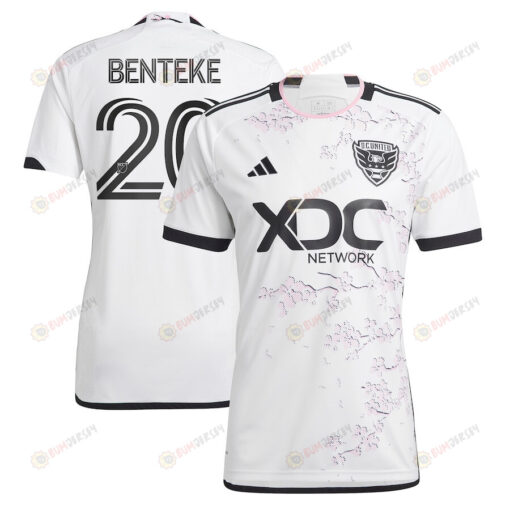 Christian Benteke 20 D.C. United 2023 The Cherry Blossom Kit Men Jersey - White