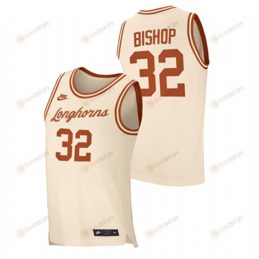 Christian Bishop 32 Texas Longhorns Retro 2023 Top Transfers Men Jersey - White