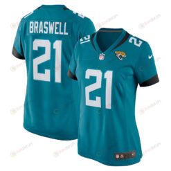 Christian Braswell 21 Jacksonville Jaguars Women's Team Game Jersey - Teal