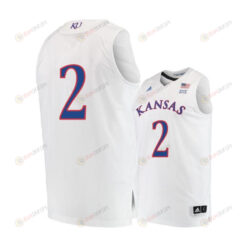 Christian Braun 2 Kansas Jayhawks Basketball Men Jersey - White