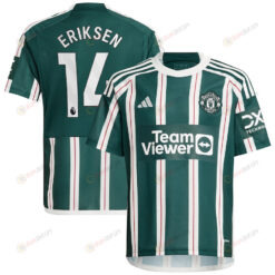 Christian Eriksen 14 Manchester United 2023/24 Away Youth Jersey - Green