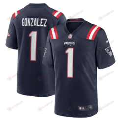 Christian Gonzalez New England Patriots 2023 NFL Draft First Round Pick Game Jersey
