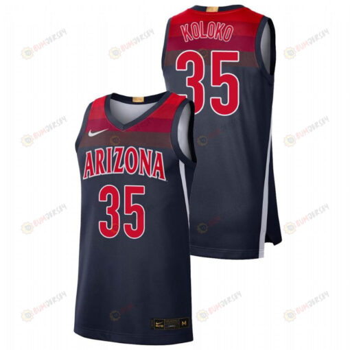 Christian Koloko 35 Arizona Wildcats College Baketball Limited Men Jersey - Navy