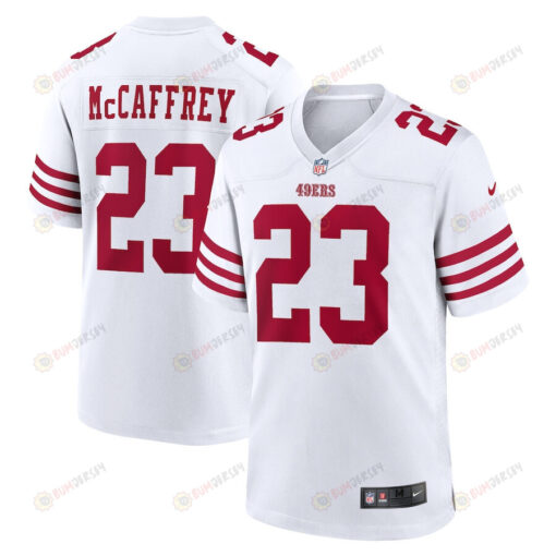 Christian McCaffrey 23 San Francisco 49ers Game Player Jersey - White