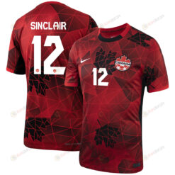 Christine Sinclair 12 Canada Women's National Team 2023-24 World Cup Home Men Jersey