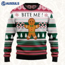 Christmas Cookies Bite Me G51019 - Ugly Christmas Sweater Ugly Sweaters For Men Women Unisex