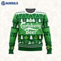 Christmas Drink Carlsberg Beer Ugly Sweaters For Men Women Unisex