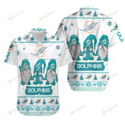 Christmas Gnomes Miami Dolphins Christmas Hawaiian Shirt