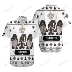 Christmas Gnomes New Orleans Saints Christmas ??3D Printed Hawaiian Shirt Set