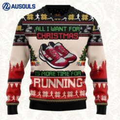 Christmas Is More Time For Running Ugly Sweaters For Men Women Unisex