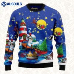 Christmas Lighthouse Sweater 3D Ugly Sweaters For Men Women Unisex