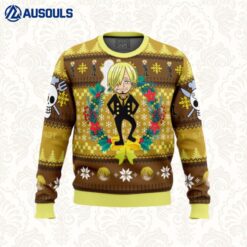 Christmas Sanji One Piece Ugly Sweaters For Men Women Unisex