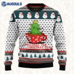 Christmas Tea Ugly Sweaters For Men Women Unisex