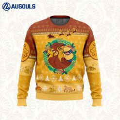 Christmas The Lion King Disney Ugly Sweaters For Men Women Unisex