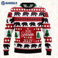 Christmas Tree And Bear Ugly Sweaters For Men Women Unisex