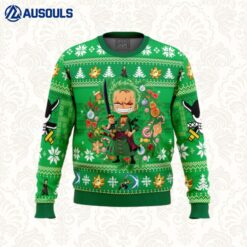 Christmas Zoro One Piece Ugly Sweaters For Men Women Unisex