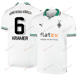 Christoph Kramer 6 Borussia M?nchengladbach 2023-24 Home Men Jersey - White