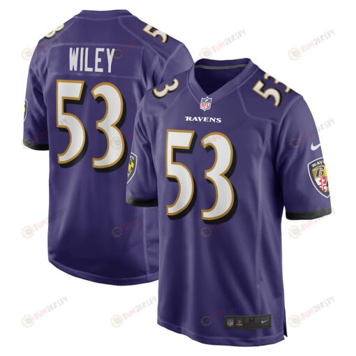 Chuck Wiley Baltimore Ravens Player Game Jersey - Purple