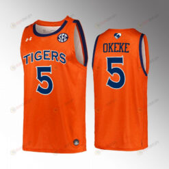 Chuma Okeke 5 Auburn Tigers Orange Jersey College Basketball