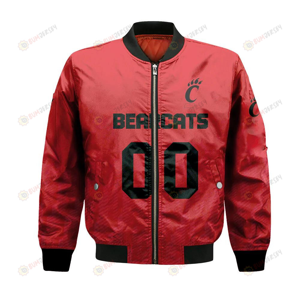 Cincinnati Bearcats Bomber Jacket 3D Printed Team Logo Custom Text And Number
